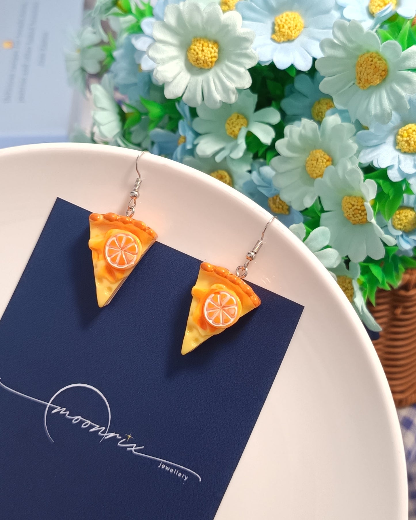 Tarte au Citron Lemon Pie Drop Earrings
