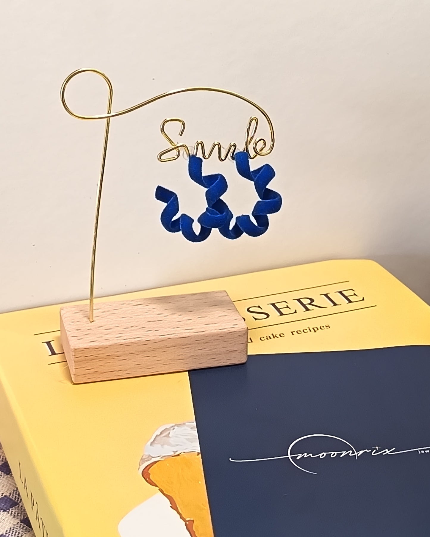 Quintessa Navy Blue Curl Ear Cuff Earring