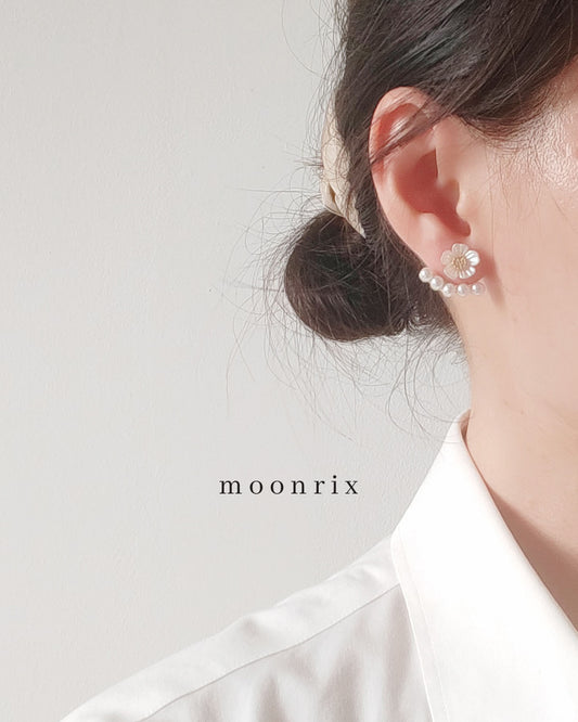 Fleur Flower Jacket Earring