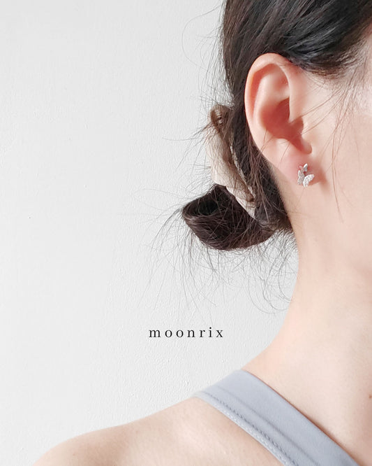 Sylvie Butterfly Zirconia S925 Sterling Silver Stud Earrings