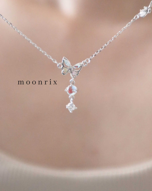 Morpho Mirage Butterfly S925 Sterling Silver Necklace