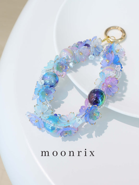 Ocean Blue Secret Garden Phone Charm