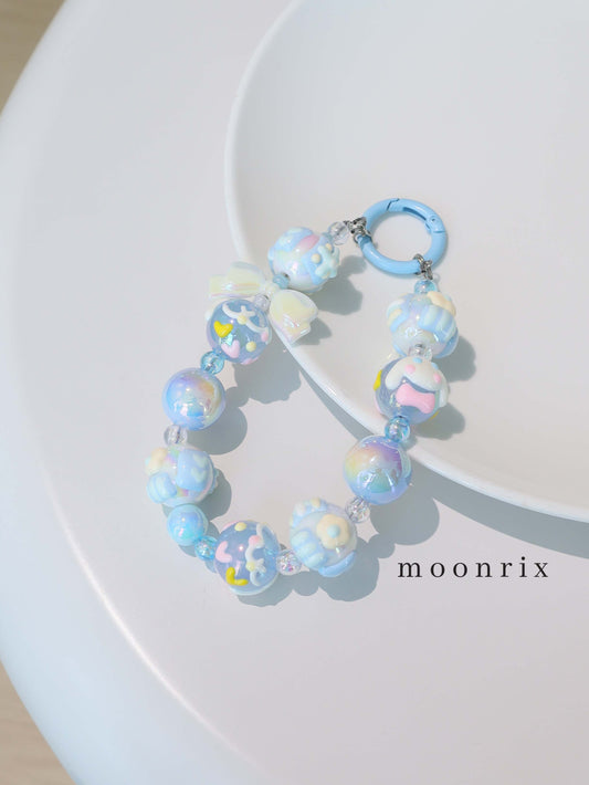 Baby Blue Candy Cloud Phone Charm