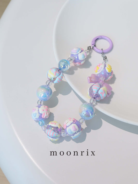 Plum Candy Cloud Phone Charm