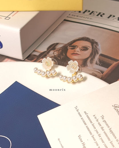 Fleur Flower Jacket Earring