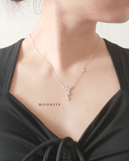 Morpho Mirage Butterfly S925 Sterling Silver Necklace