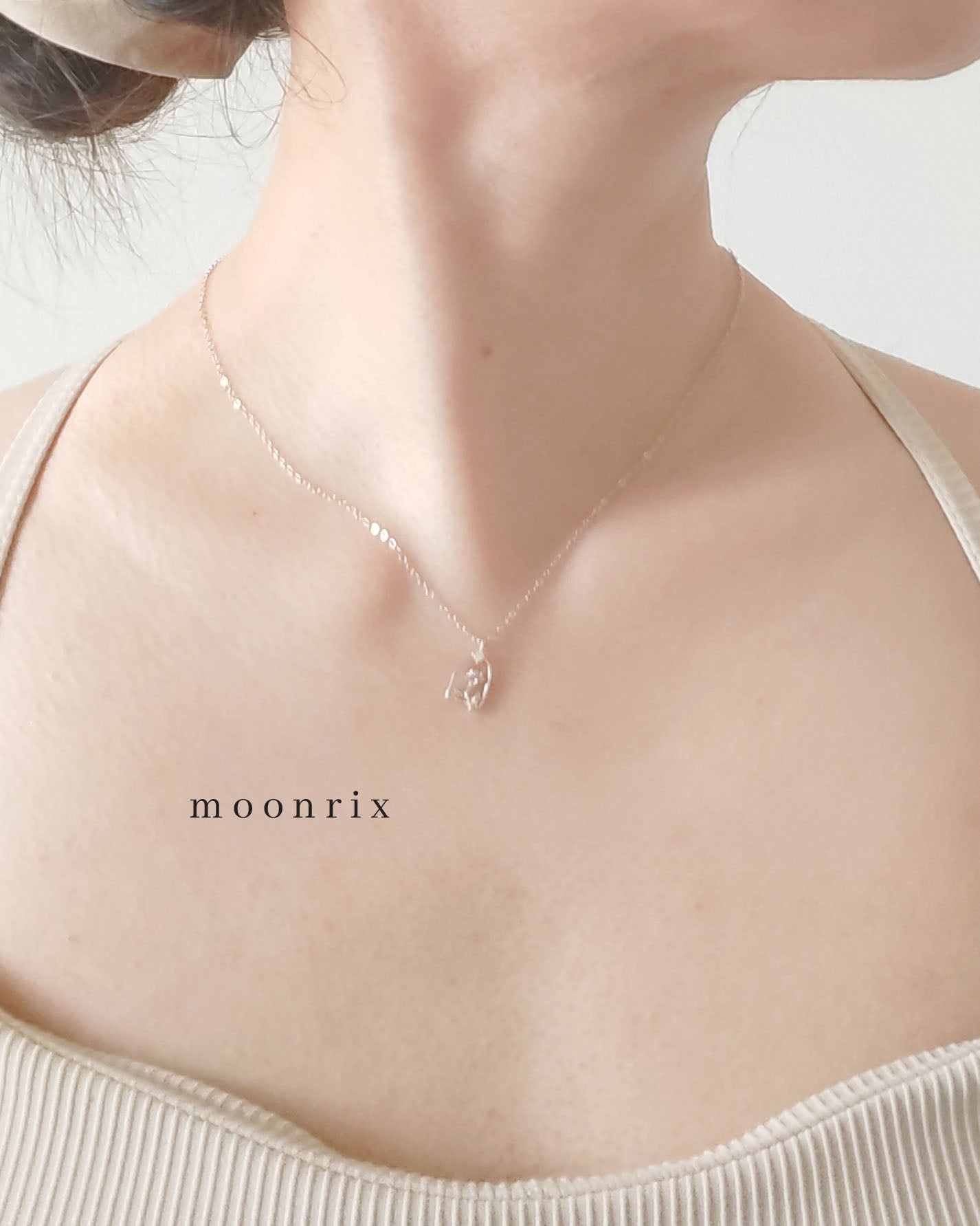 Rouge Provence Rose S925 Sterling Silver Gold Plated Necklace