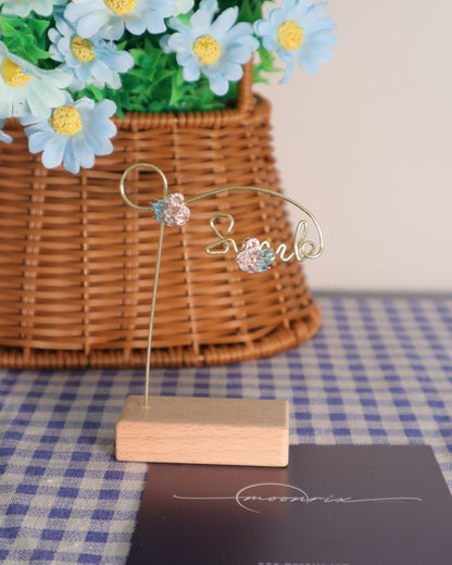 Odette Swan Zirconia Stud Earring