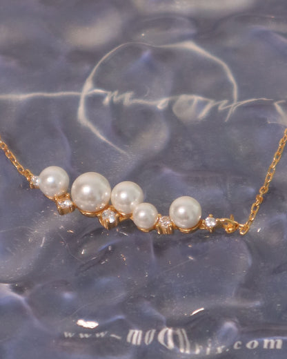 Margaret Pearl S925 Sterling Silver 18k Gold Plated Necklace