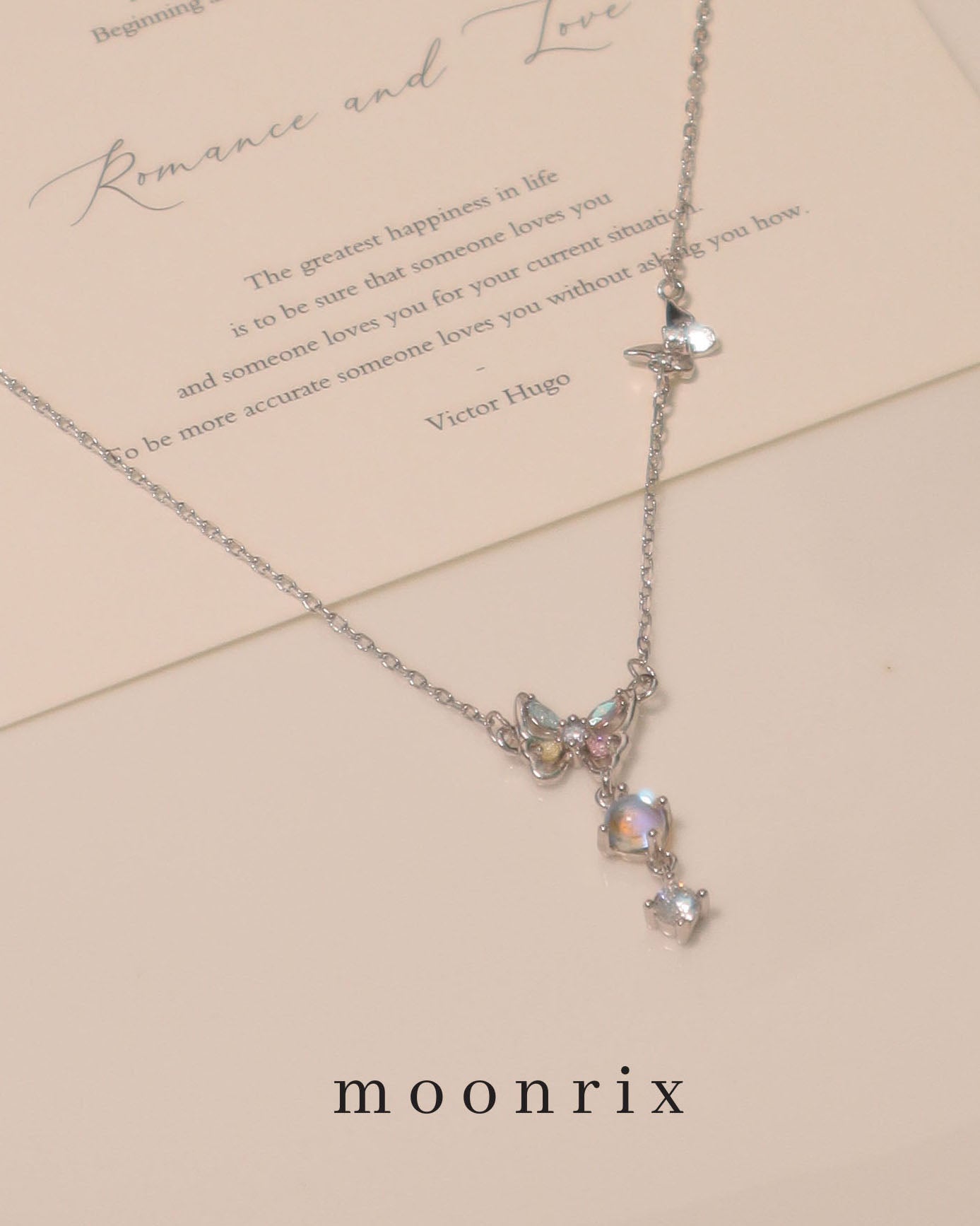 Morpho Mirage Butterfly S925 Sterling Silver Necklace