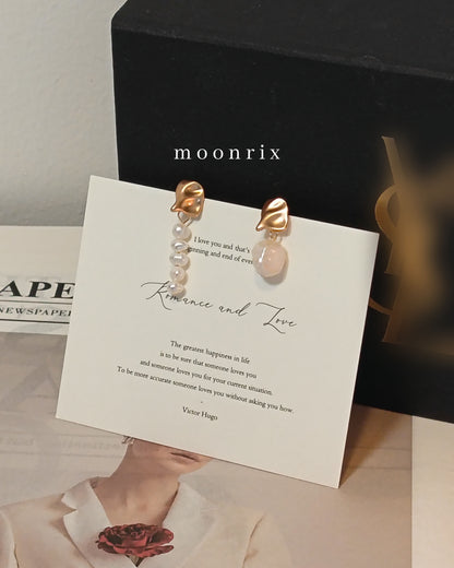 Charlotte Baroque Pearl Stud Earring