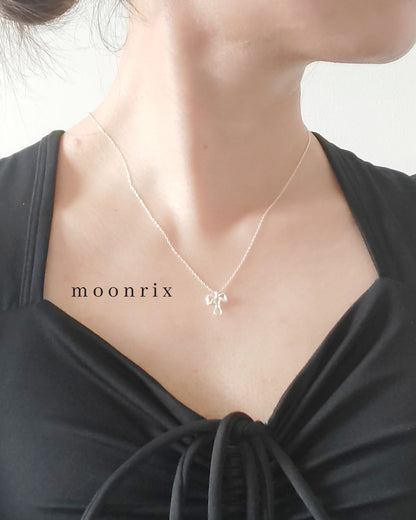 Chantilly Lace Ribbon S925 Sterling Silver Necklace