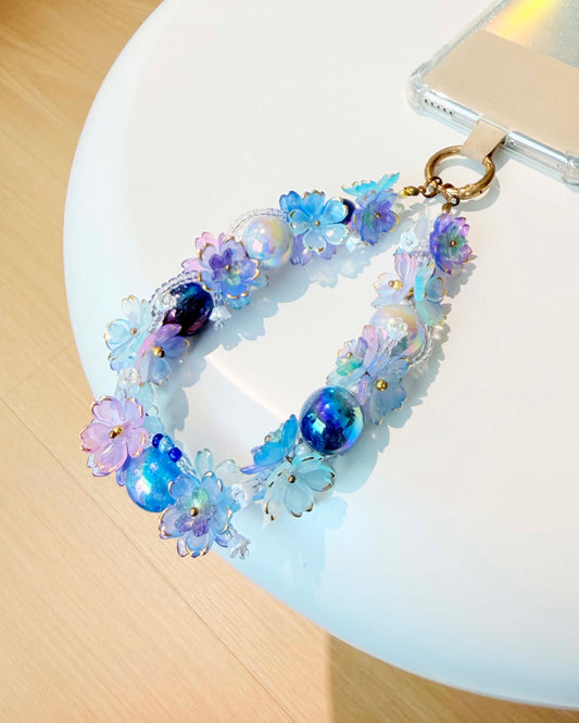 Ocean Blue Secret Garden Phone Charm