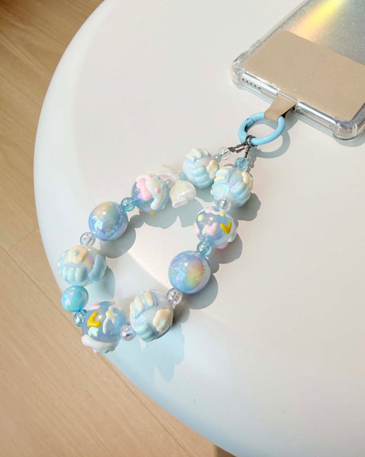 Baby Blue Candy Cloud Phone Charm