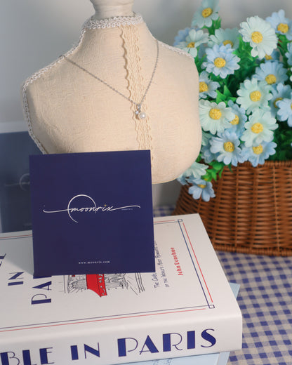 Mireille Single Pearl S925 Sterling Silver Necklace