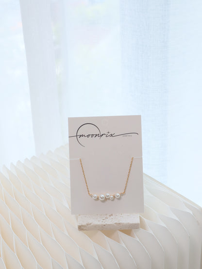 Margaret Pearl S925 Sterling Silver 18k Gold Plated Necklace