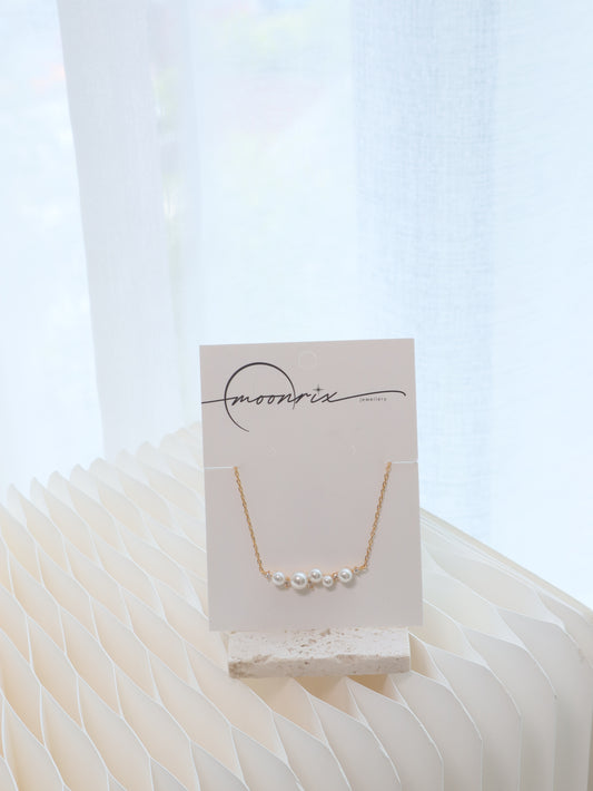 Margaret Pearl S925 Sterling Silver 18k Gold Plated Necklace