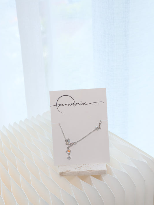 Morpho Mirage Butterfly S925 Sterling Silver Necklace