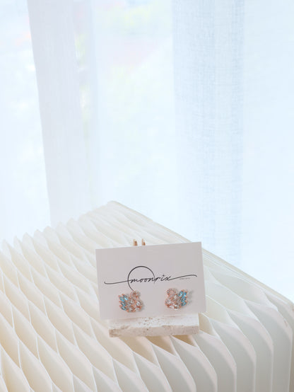 Odette Swan Zirconia Stud Earring