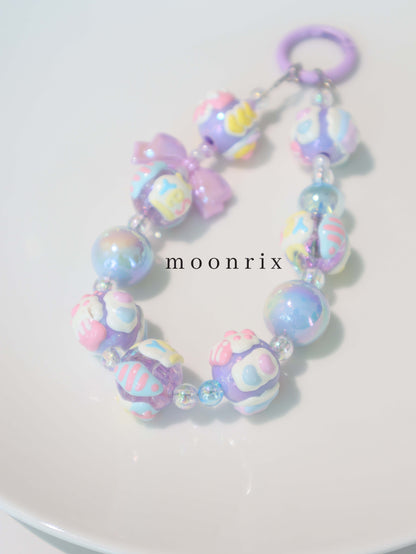 Plum Candy Cloud Phone Charm