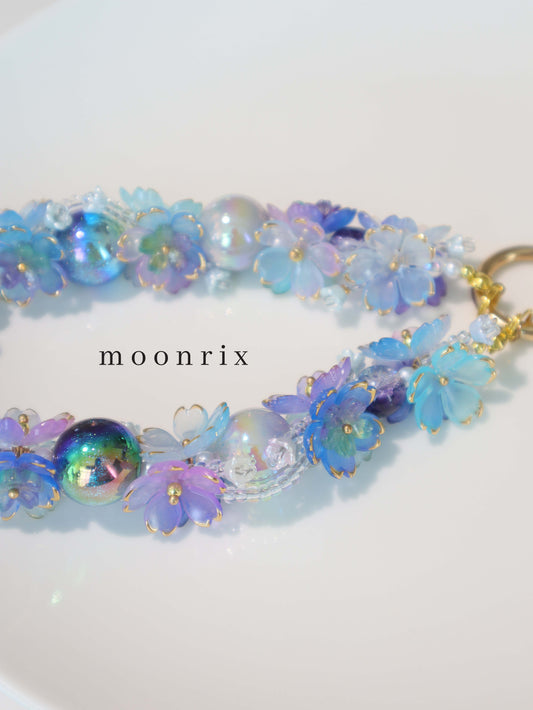 Ocean Blue Secret Garden Phone Charm