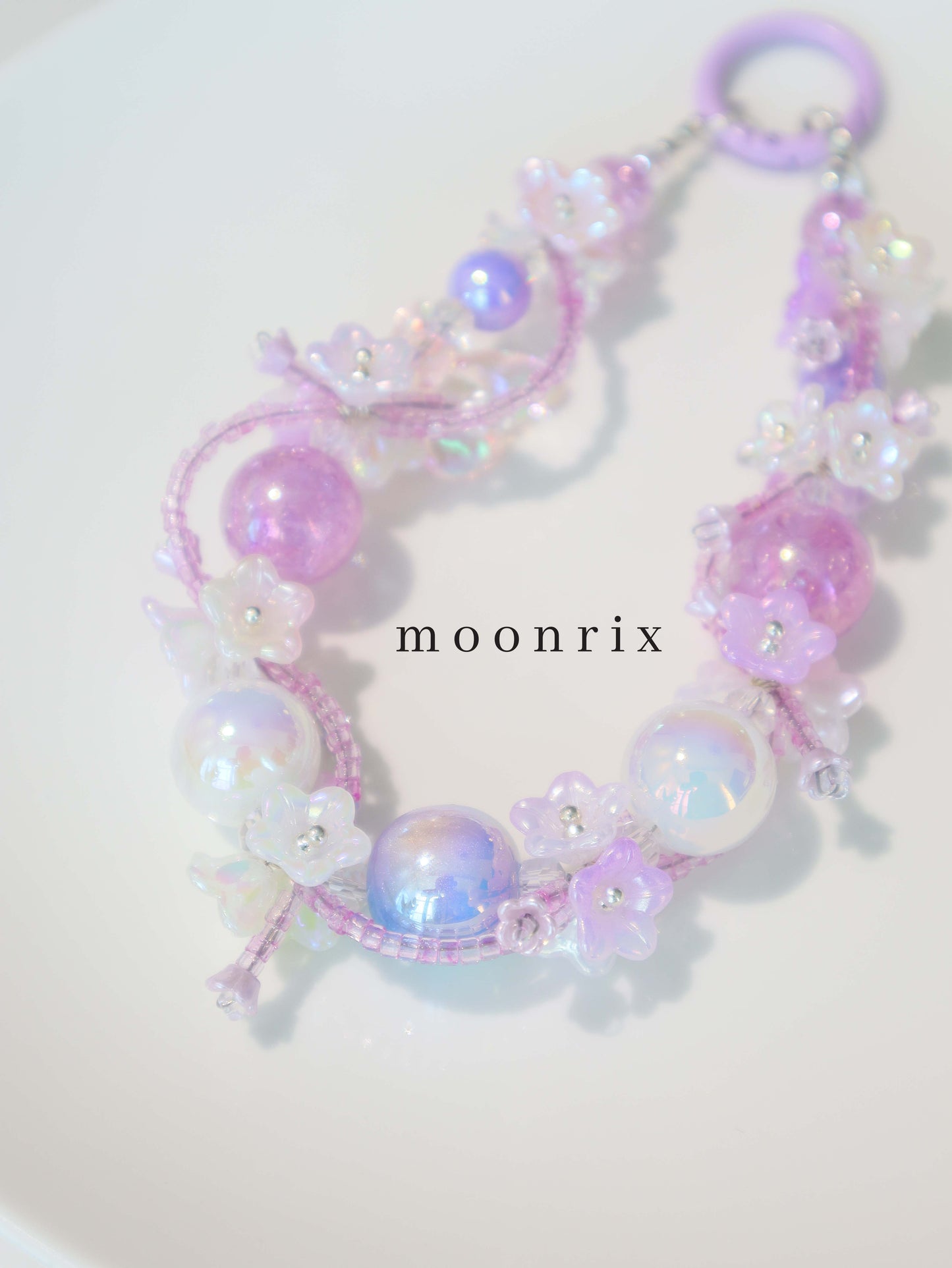 Lilac Secret Garden Phone Charm